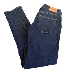 Michael Kors Grant Classic Fit Dark Wash Denim Jeans Modern Preppy Quiet Luxury